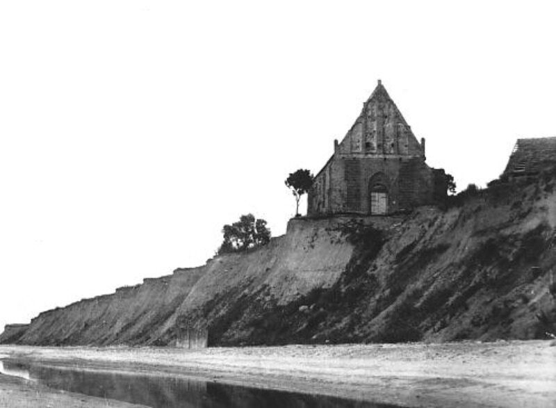 Kościół w Trzęsaczu, 1870 r.