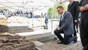 Miniatura: Andrzej Duda odwiedził "Łączkę". IPN szuka...