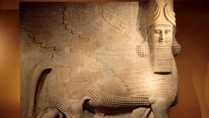 Miniatura: Ogromny posąg lamassu odkryty w Iraku. Ma...
