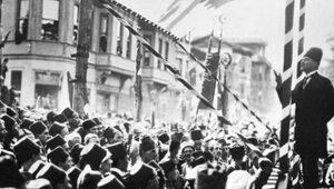 Miniatura: Mustafa Kemal Pasza. Atatürk. Idol Turków....