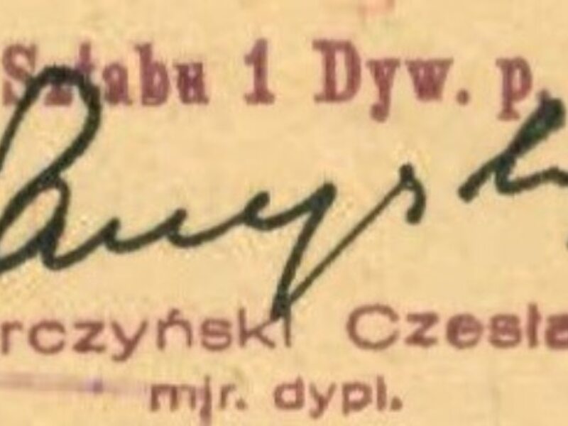 Oficerowie I Brygady przeciw bolszewikom