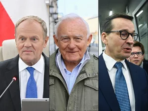 Miniatura: Premierzy Tusk, Morawiecki i Miller w...