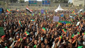Miniatura: Wojna w Etiopii. Demonstranci krytykują...