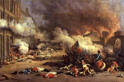 Miniatura: Dni hańby rewolucji francuskiej. Lewica...